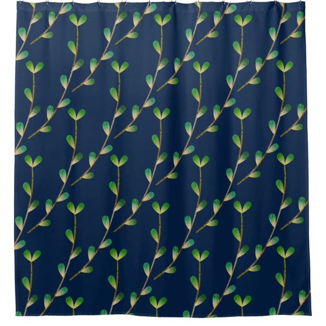 Modern Navy Blue Greenery (Front)