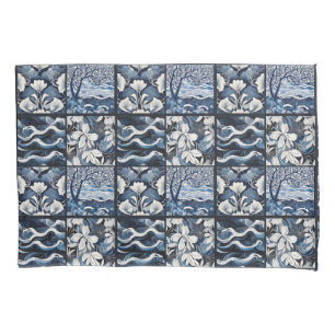 Modern Navy Blue  Pillowcase