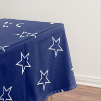 Modern navy blue & white stars pattern