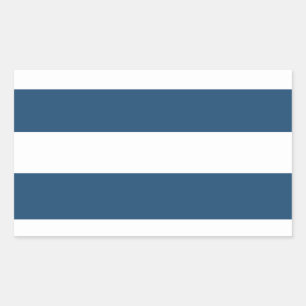 Modern Navy Blue White Stripes Pattern Sticker
