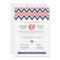 Modern Navy & Coral Chevron & Lovebirds Wedding