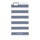 Modern Navy Stripe Clear