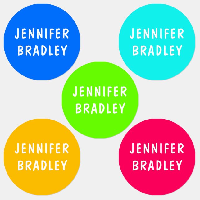 Modern Neon Boy Girl Custom Personalized Name (Group)