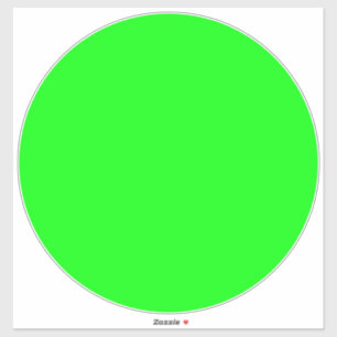 Modern neon green screen bright Large Floor Circle