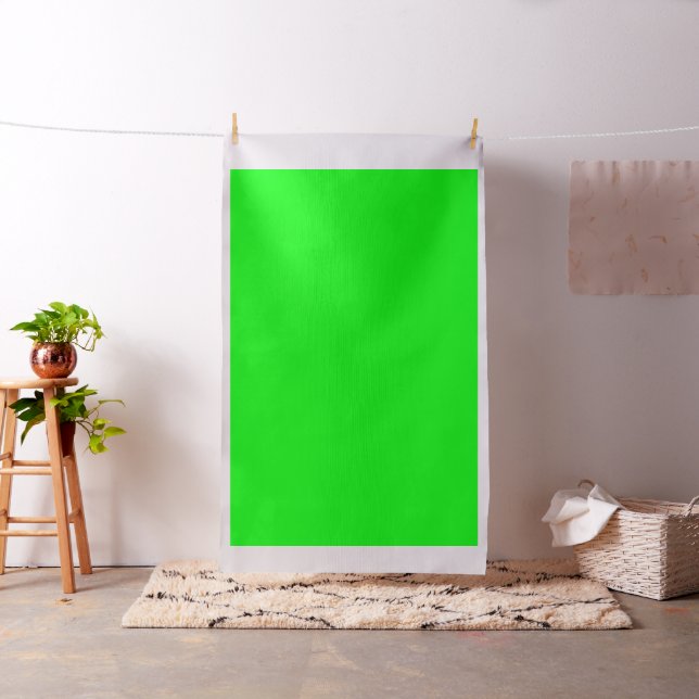 Modern neon green screen bright solid plain cool fabric (In Situ)