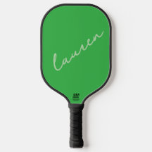 Modern Neon Green Script Name 