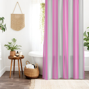 Modern Neon Pink Stripes with 3D Effect