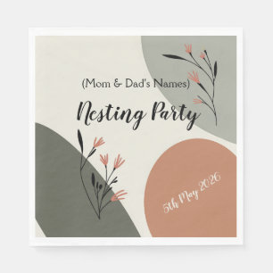 Modern Nesting party for new to be parents Napkin