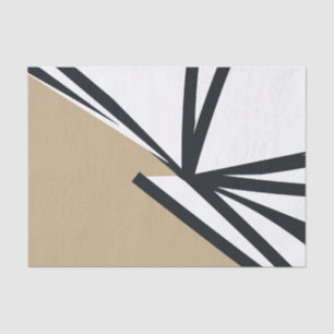 Modern Neutral Abstract Tissue Paper