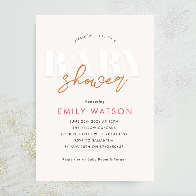 Modern Neutral Baby Shower Invitation (Creator Uploaded)
