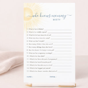 Modern Neutral Baby Shower Who Knows Mommy Best 