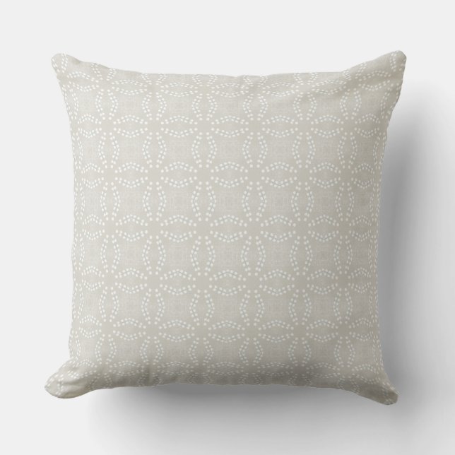 Modern Neutral Throw Pillow (Front)