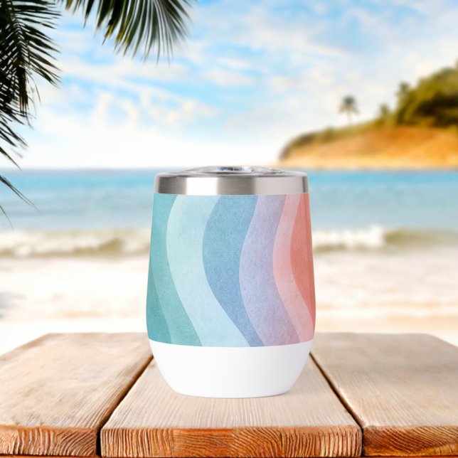 Modern Neutral Wave • Minimalist Deco • Trendy (Beach (Rotated))
