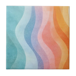 Modern Neutral Wave • Minimalist Deco • Trendy Tile