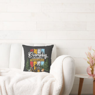 Modern New Adventure Everyday Throw Pillow
