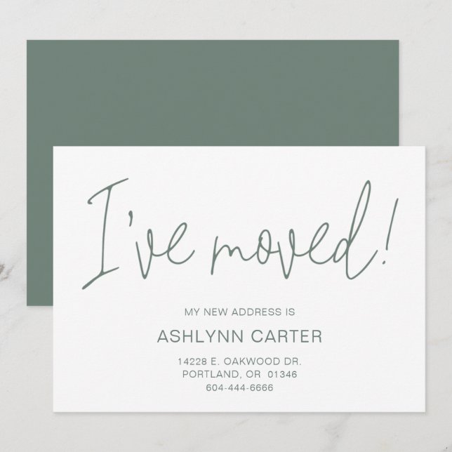 Modern New Home Announcement (Front/Back)