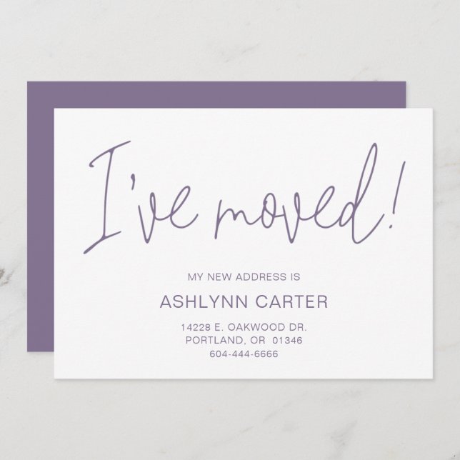 Modern New Home Announcement (Front/Back)