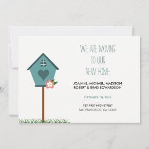 Modern New Home, house, we are moving announcement