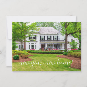 Modern New Home Moving Photo Announcement