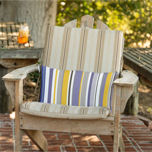 Modern New Season Stripes Lumbar Pillow (Chair)
