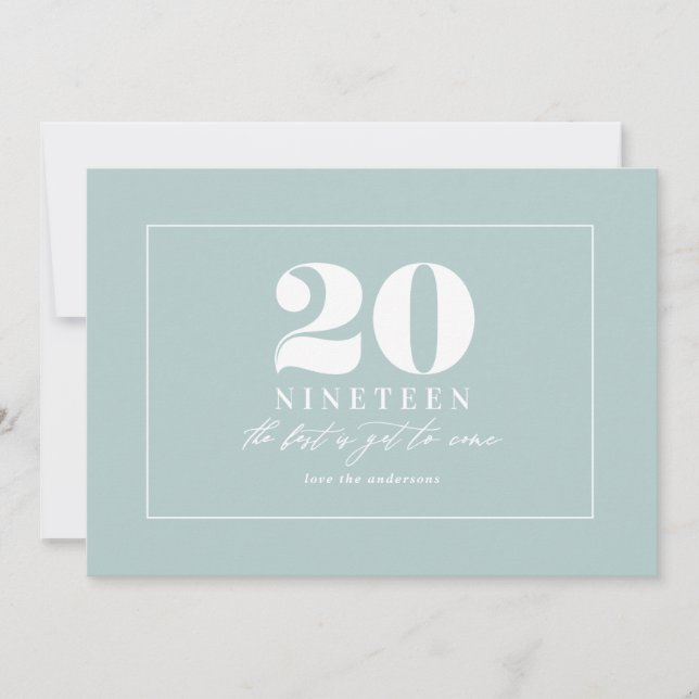 Modern new year typographic holiday (Front)