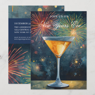 Modern New Years Eve Party Invitation