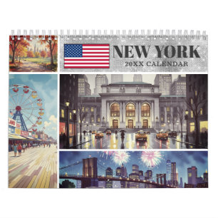 Modern New York USA  Calendar