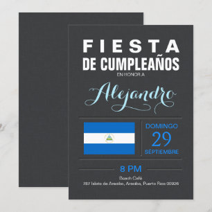 Modern: Nicaragua Party Invitation