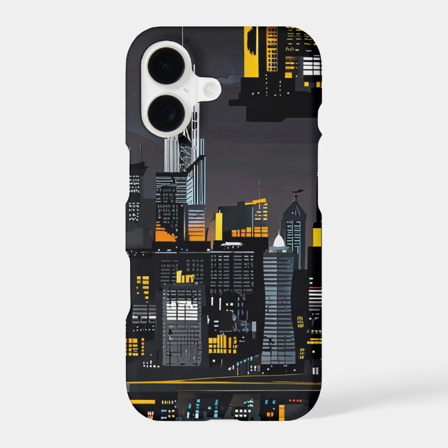Modern Night Cityscape phone cases (Back)