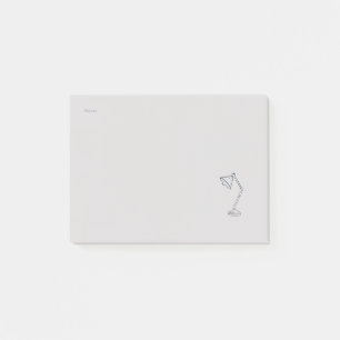 Modern Nocturnal Scholar Aesthetic/Night Lamp Post-it Notes