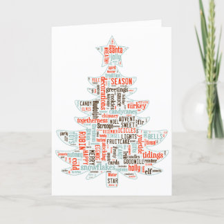 Modern Nordic inspired Christmas tree card