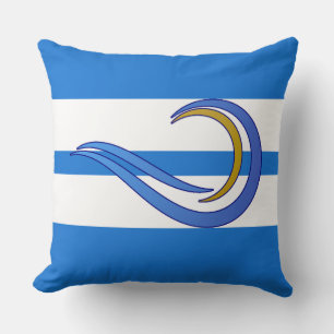 Modern nordical designs throw pillow