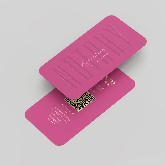 Modern Notary Public Monogram Muted Pink Gold Business Card (Modern Notary Public Monogram Muted Pink Gold Business Card
)