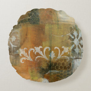 Modern Note II Round Pillow