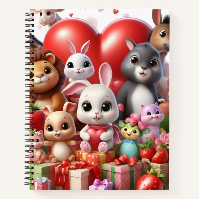 Modern Notebook with animals (Front)