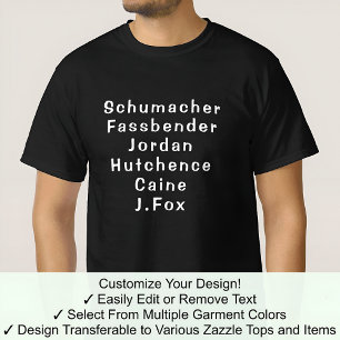 Modern Novelty Name In Common Template 05 T-Shirt