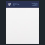 Modern Numbers Logo II Accountant Letterhead<br><div class="desc">Coordinates with the Modern Numbers Logo II Accountant Business Card Template by 1201AM. This professional letterhead design is the perfect companion to the matching business cards for an elevated aesthetic with your accounting or financial business. Update the fields with your own name and info. Original design created by 1201AM. ©...</div>