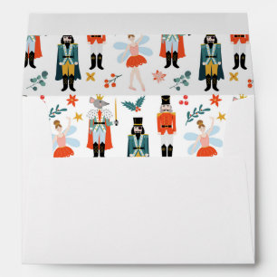 Modern Nutcracker Ballerina Christmas Envelope