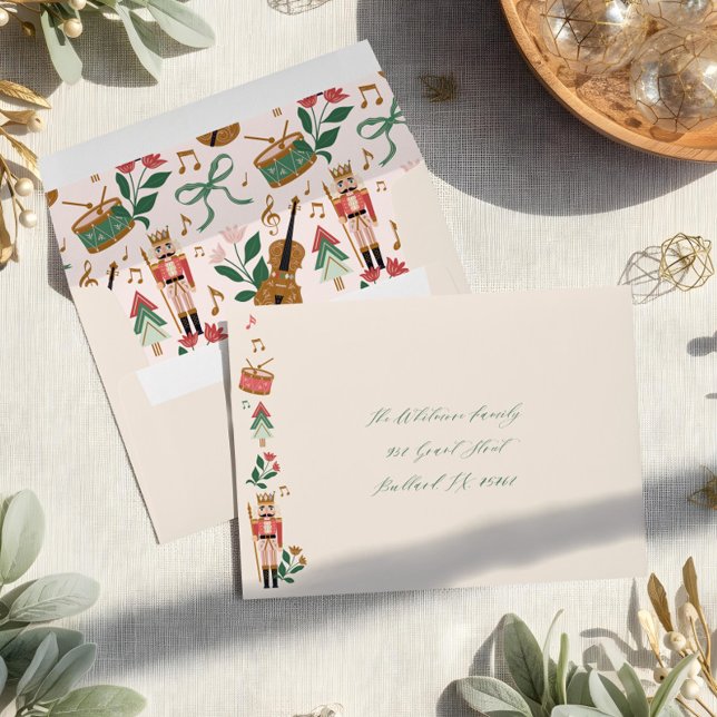 Modern Nutcracker Christmas Ballet Festive Music  Envelope (Modern Nutcracker Christmas Ballet Festive Music Envelope)