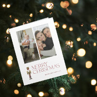 Modern Nutcracker Merry Christmas 2 Family Photo