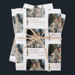 Modern Nutcracker Merry Christmas Photo Typography Wrapping Paper Sheet<br><div class="desc">Give your Christmas Gifts a modern and unique touch with the Modern Nutcracker Merry Christmas Photo Typography Wrapping Paper Sheets! Make your presents look perfect under the tree this year with these festive wrapping paper sheets. Featuring Burgundy typography makes a bold statement, while the watercolor nutcracker places them firmly in...</div>