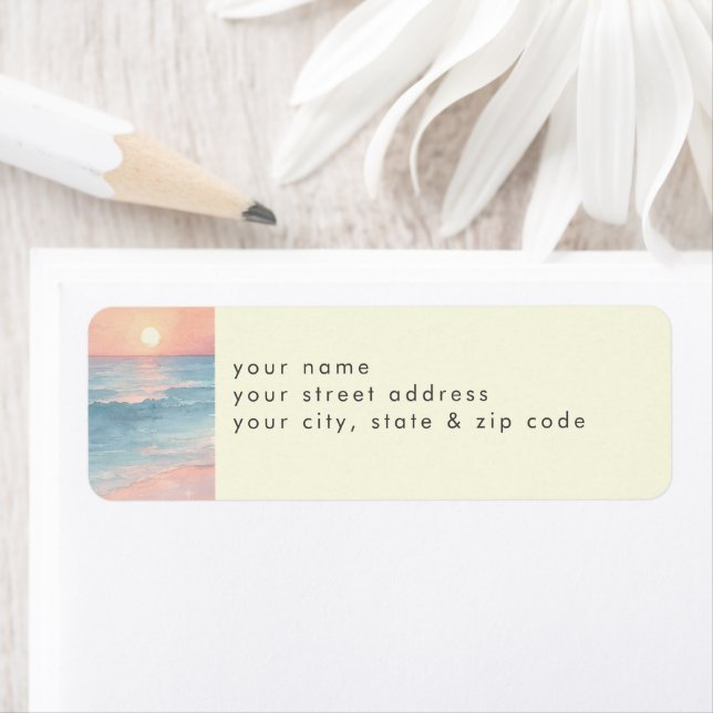 Modern Ocean Sunset On the Beach Wedding (Insitu)