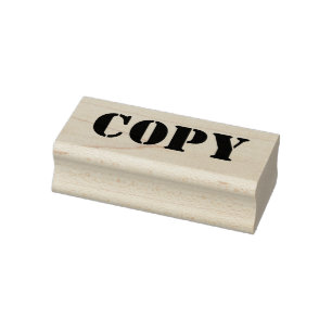 Modern Office "COPY" Message All Caps Font Rubber Stamp