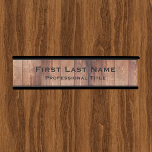 Modern Office Door Sign Signs Wood Grain Look