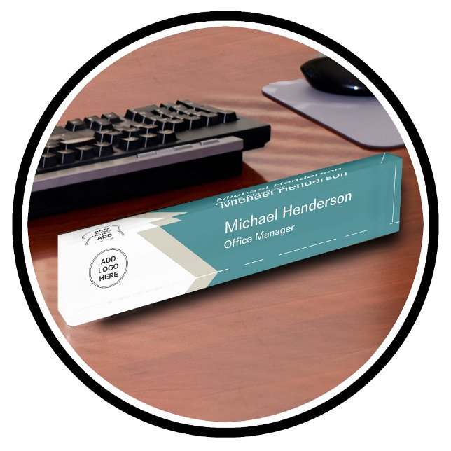 Modern Office Executive Logo Template Nameplate (Creator Uploaded)