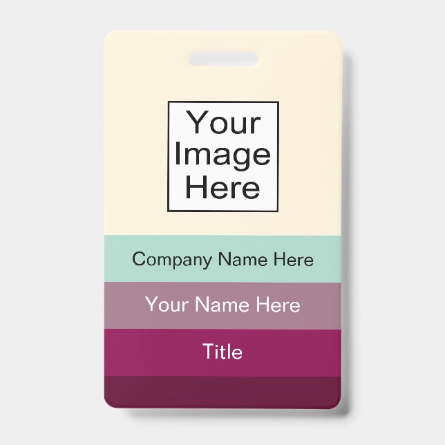 Modern Office Name ID Badges (Front)