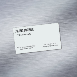 Modern official 	Magnetic business card