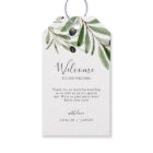 Modern Olive Branch Wedding Welcome