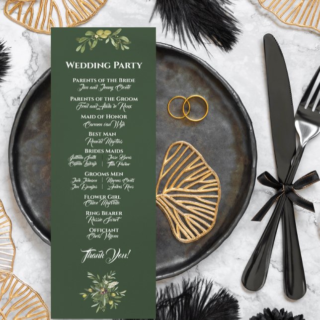 Modern Olive Green Flat Card (Creator Uploaded)