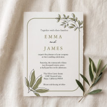 Modern Olive Greenery Wedding